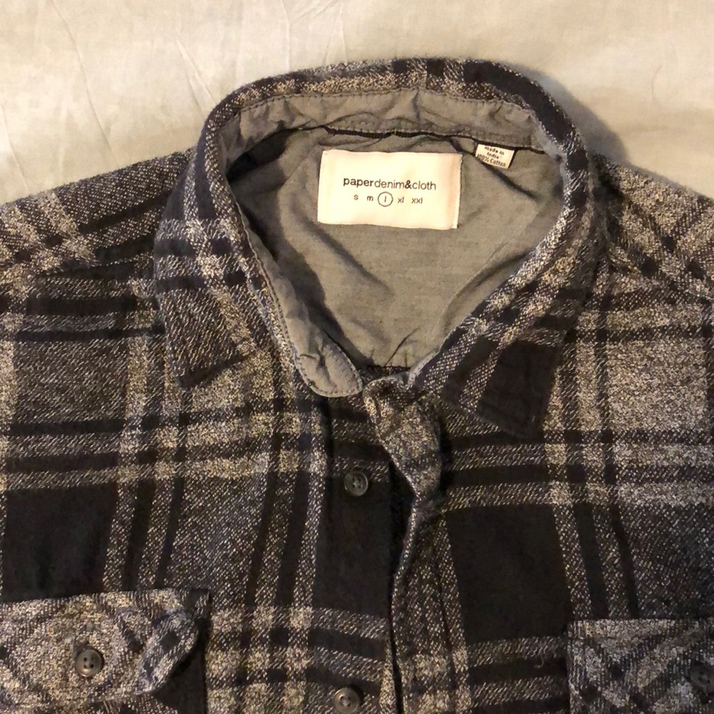 Paper denim flannel